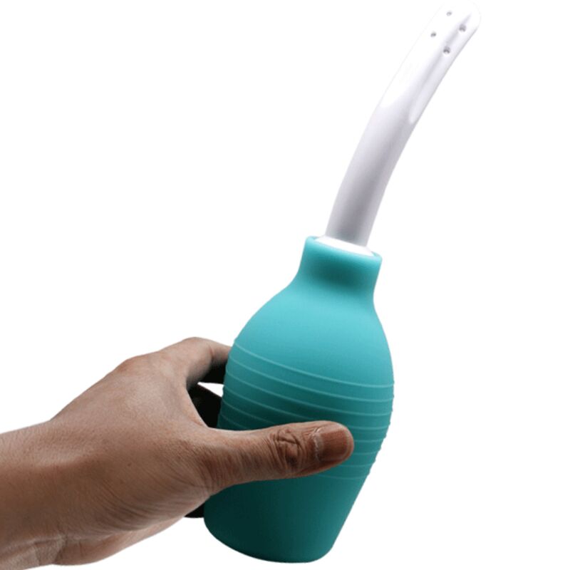 Douche anale en caoutchouc bleu — MR PLAY