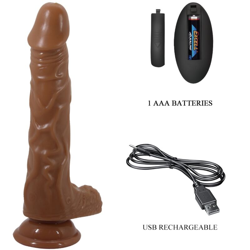 Vibrateur réaliste ventouse télécommandée — BAILE DILDOS