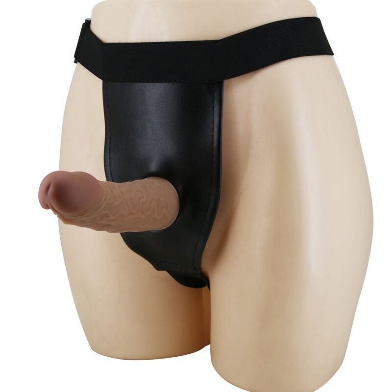 Harnais ceinture réglable avec gode en silicone — PRETTY LOVE