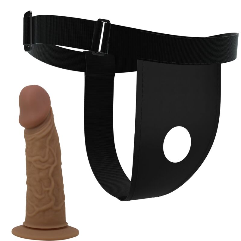 Harnais ceinture réglable avec gode en silicone — PRETTY LOVE