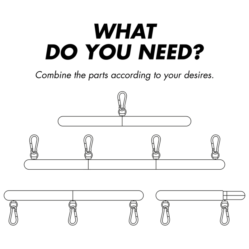Barre séparatrice réglable modulable — FETISH SUBMISSIVE BONDAGE