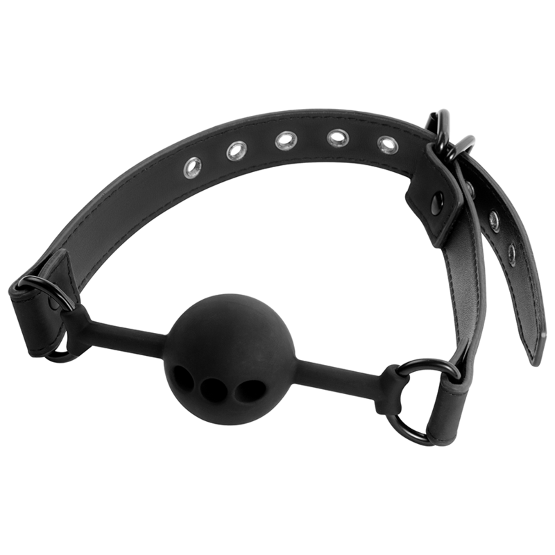 Bâillon à boule respirant en silicone — FETISH SUBMISSIVE BONDAGE