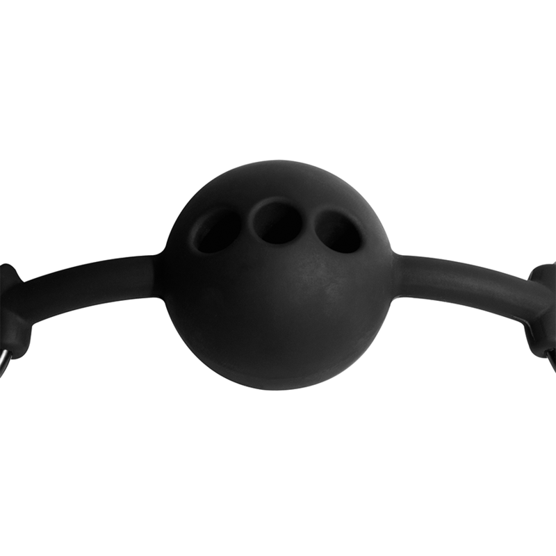 Bâillon à boule respirant en silicone — FETISH SUBMISSIVE BONDAGE