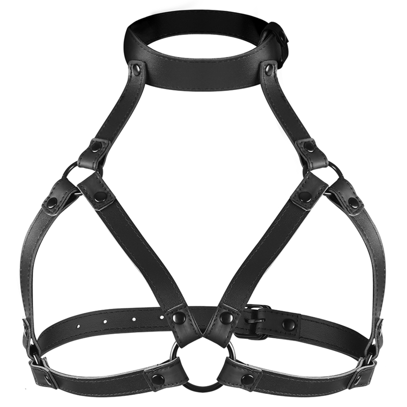 Harnais de bondage réglable poitrine et cou — FETISH SUBMISSIVE BONDAGE