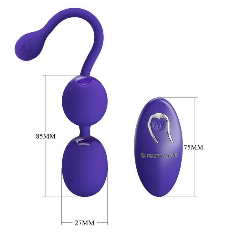 Balles de geisha vibrantes télécommandées — PRETTY LOVE LED