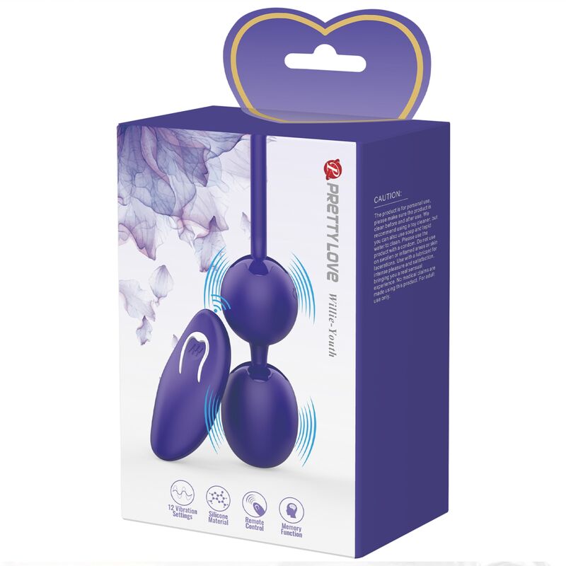 Balles de geisha vibrantes télécommandées — PRETTY LOVE LED