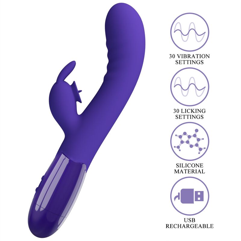 Vibrateur lapin rechargeable 30 modes — PRETTY LOVE YOUTH