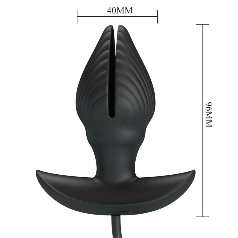 Plug anal gonflable vibrant rechargeable — PRETTY LOVE BOTTOM