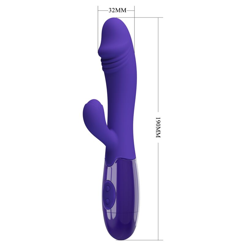 Double stimulateur vibrant point G et clitoris rechargeable — PRETTY LOVE LED