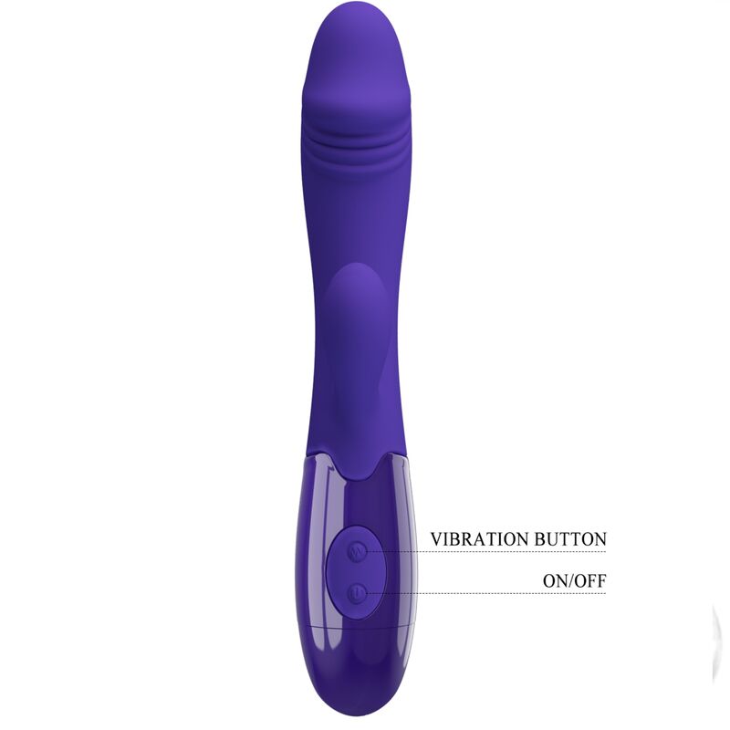 Double stimulateur vibrant point G et clitoris rechargeable — PRETTY LOVE LED