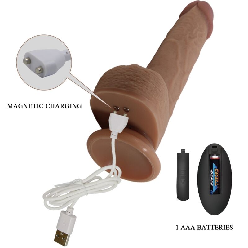 Gode vibrant réaliste avec ventouse et télécommande — PRETTY LOVE FLIRTATION