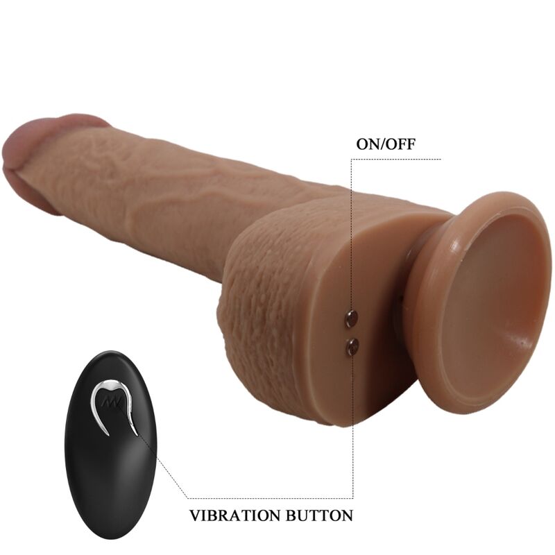 Gode vibrant réaliste avec ventouse et télécommande — PRETTY LOVE FLIRTATION