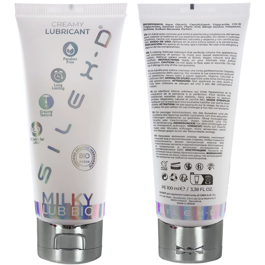 Lubrifiant crémeux bio effet naturel — SILEXD