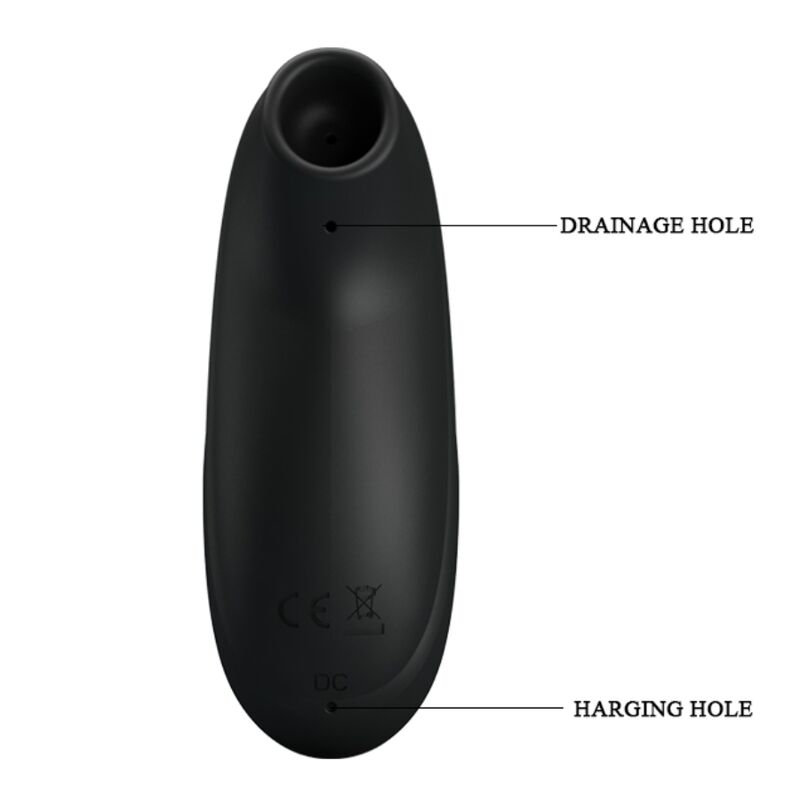 Masseur à succion rechargeable de luxe noir — PRETTY LOVE C-TYPE