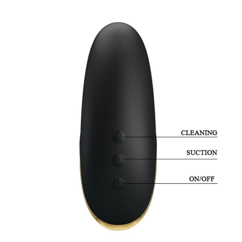 Masseur à succion rechargeable de luxe noir — PRETTY LOVE C-TYPE