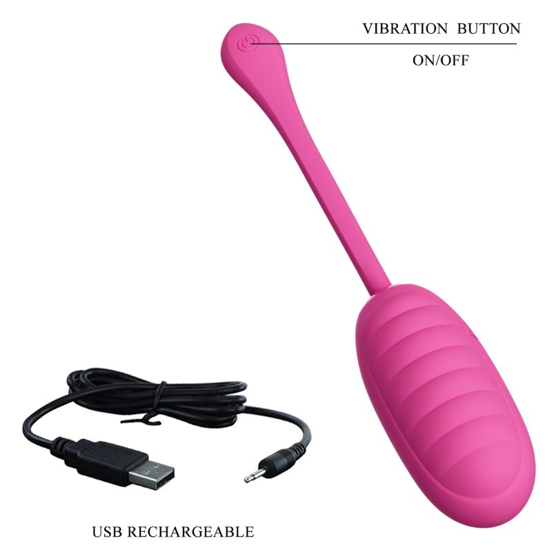 Œuf vibrant rechargeable Catalina rose avec application — PRETTY LOVE SMART
