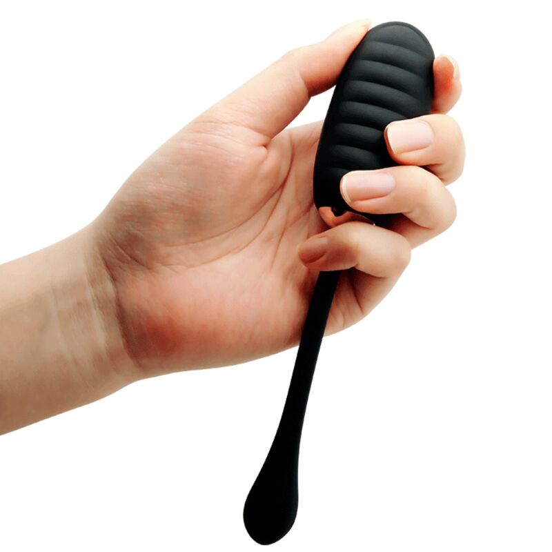 Œuf vibrant rechargeable de luxe noir avec télécommande — PRETTY LOVE SMART