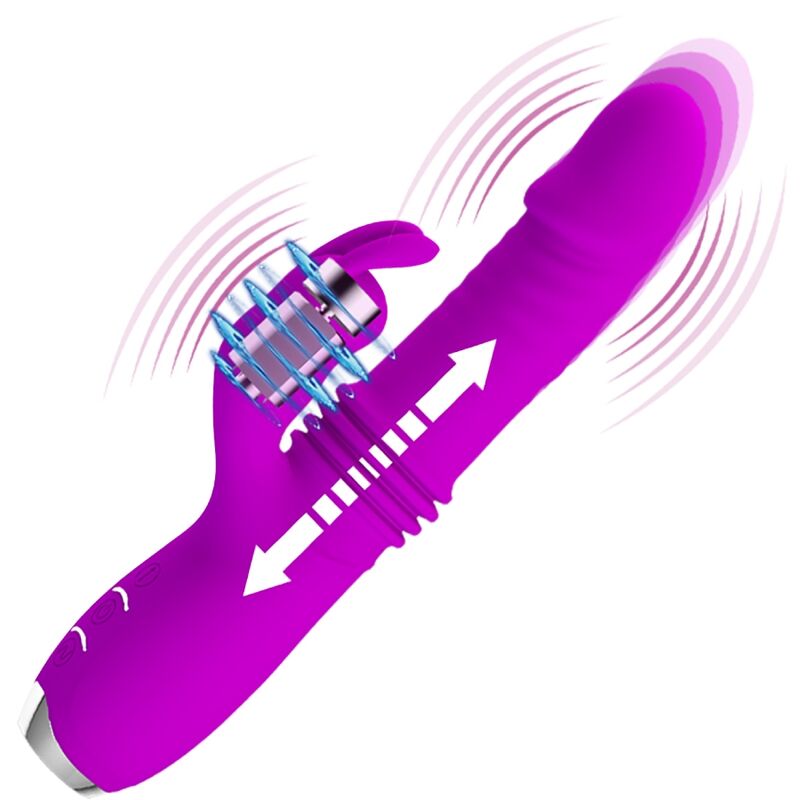 Vibromasseur lapin rechargeable Dorothy Violet — PRETTY LOVE C-TYPE