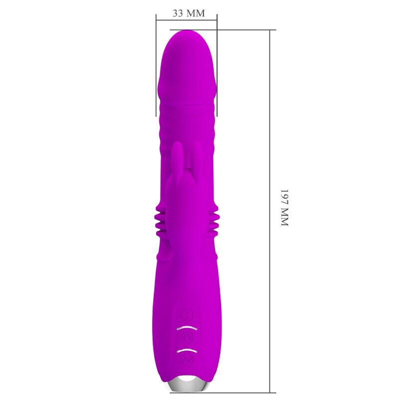 Vibromasseur lapin rechargeable Dorothy Violet — PRETTY LOVE C-TYPE