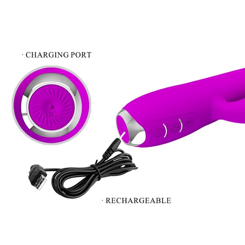Vibrateur lapin rechargeable imperméable Gloria — PRETTY LOVE C-TYPE
