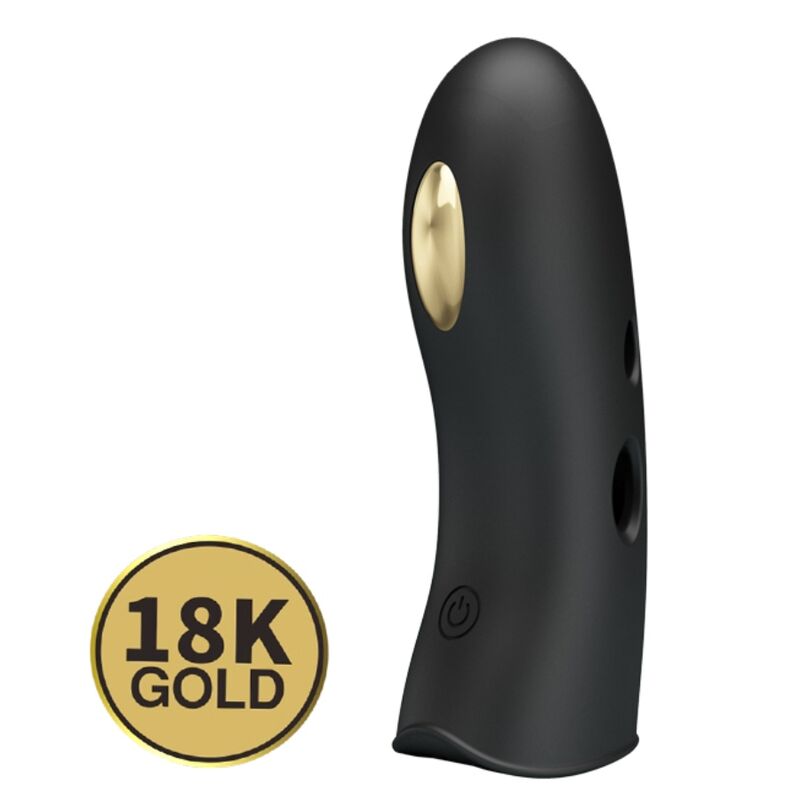 Couvre-doigts électro-stimulant rechargeable noir — PRETTY LOVE MALE