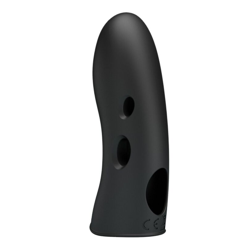 Couvre-doigts électro-stimulant rechargeable noir — PRETTY LOVE MALE