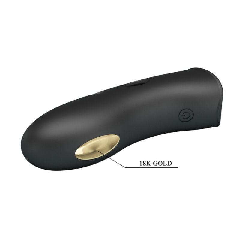 Couvre-doigts électro-stimulant rechargeable noir — PRETTY LOVE MALE