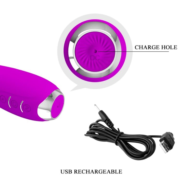 Vibrateur électrochoc rechargeable Hector imperméable — PRETTY LOVE FLIRTATION