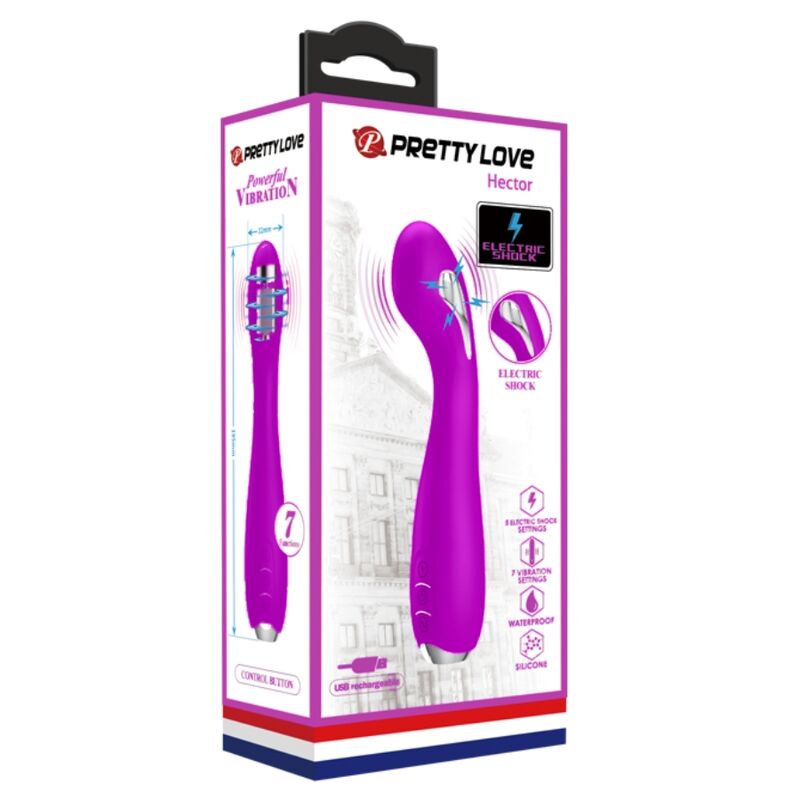 Vibrateur électrochoc rechargeable Hector imperméable — PRETTY LOVE FLIRTATION