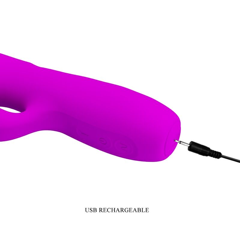 Vibrateur lapin rechargeable double stimulation — PRETTY LOVE PARTY UP