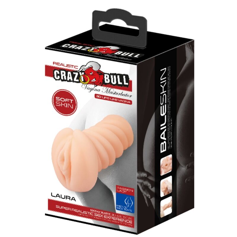 Masturbateur portable vagin réaliste — CRAZY BULL