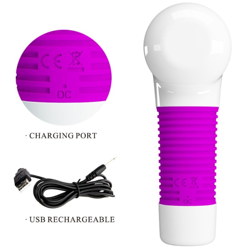 Masseur rechargeable Magic Gum à vibrations puissantes — PRETTY LOVE C-TYPE