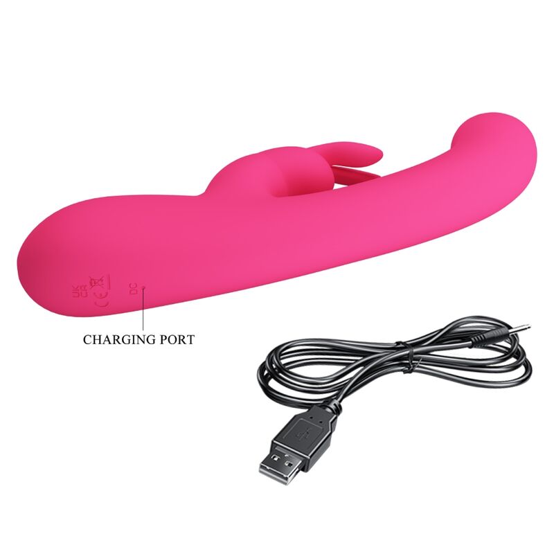 Vibrateur lapin et point G rechargeable en silicone — PRETTY LOVE LED