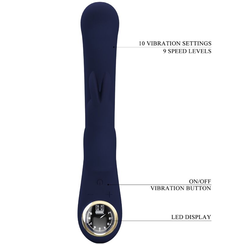 Vibromasseur double stimulation Lamar — PRETTY LOVE LED