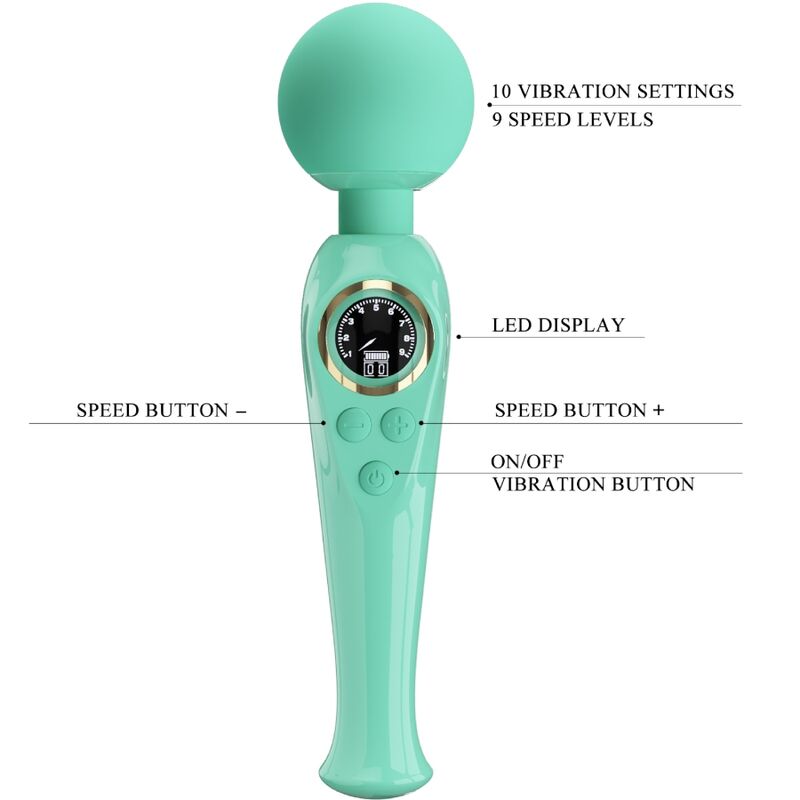 Baguette vibrante verte Skyler — PRETTY LOVE LED