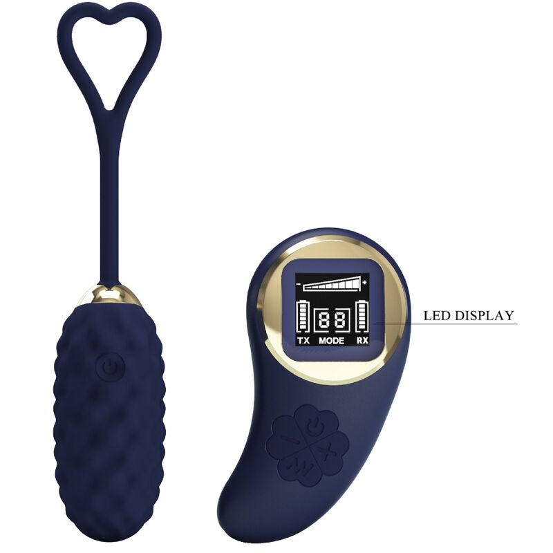 Oeuf vibrant télécommandé Vivian Blue — PRETTY LOVE LED