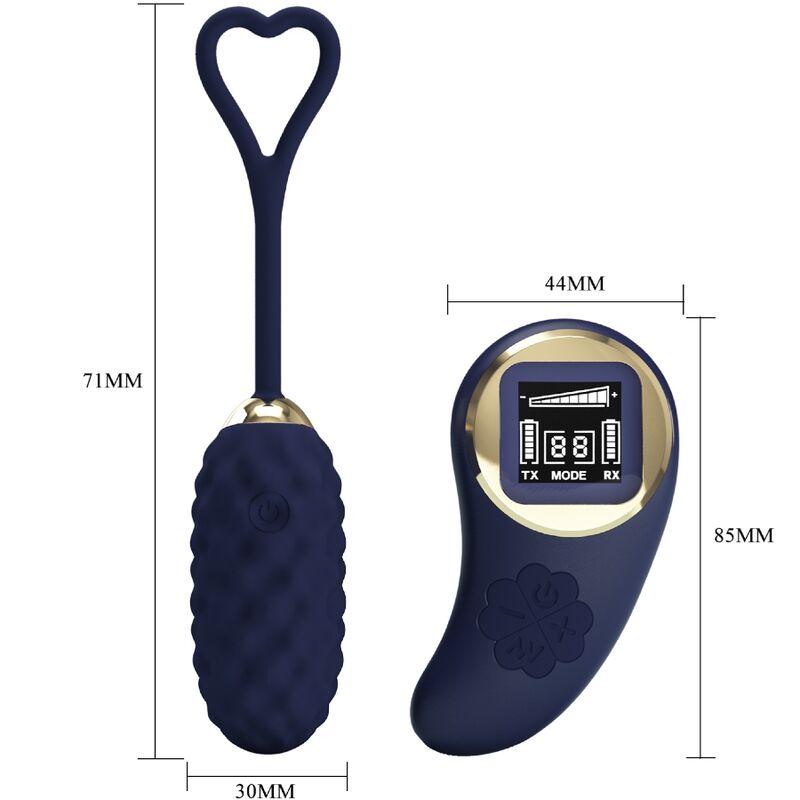 Oeuf vibrant télécommandé Vivian Blue — PRETTY LOVE LED