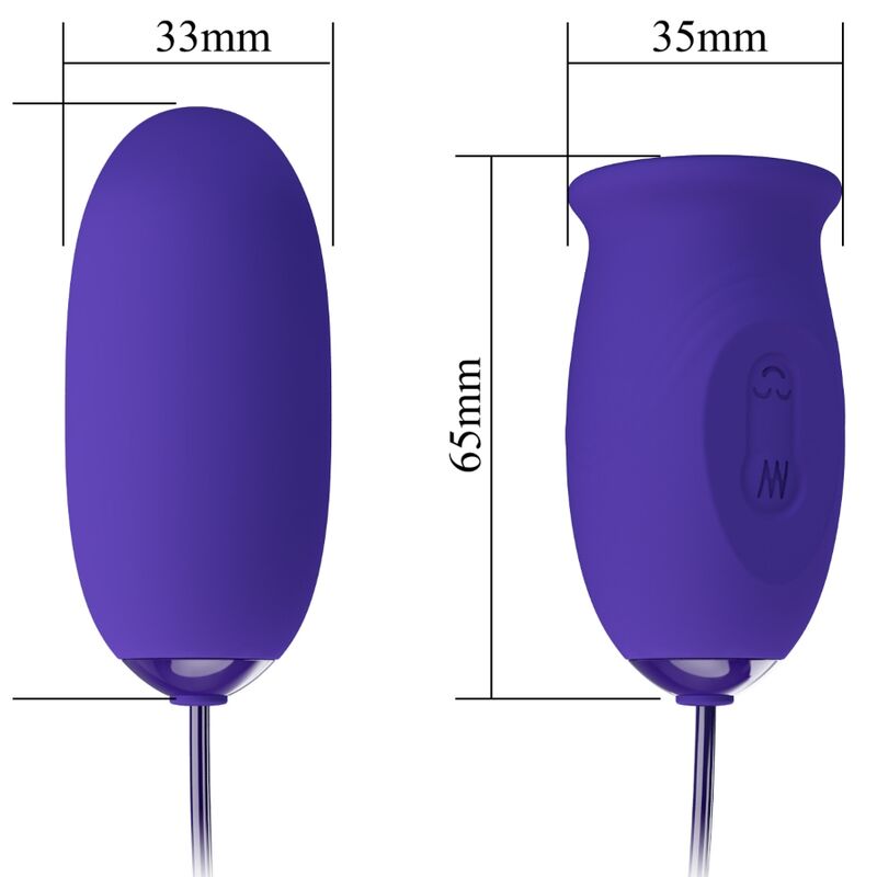 Œuf vibrant rechargeable à double stimulation — PRETTY LOVE YOUTH