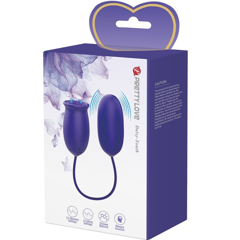 Œuf vibrant rechargeable à double stimulation — PRETTY LOVE YOUTH