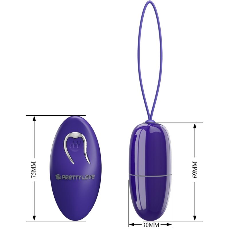 Mini œuf vibrant télécommandé violet — PRETTY LOVE YOUTH