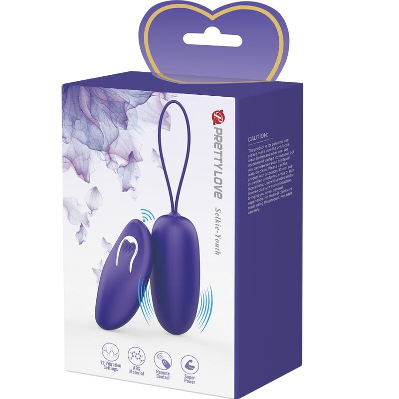 Mini œuf vibrant télécommandé violet — PRETTY LOVE YOUTH