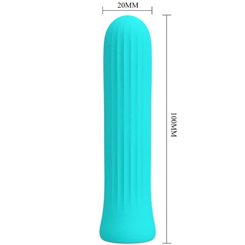 Stimulateur vibrant rechargeable en silicone bleu — PRETTY LOVE C-TYPE