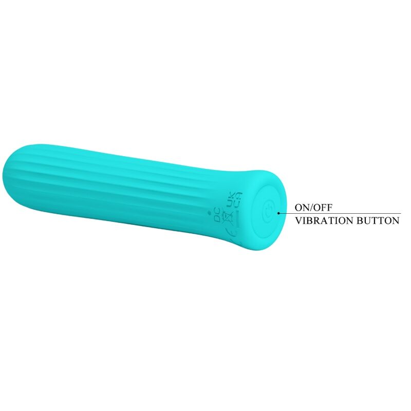 Stimulateur vibrant rechargeable en silicone bleu — PRETTY LOVE C-TYPE