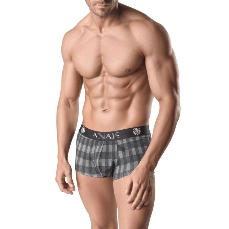 Boxer homme Aegis à motif carreaux gris — ANAIS MEN BOXER & BRIEF