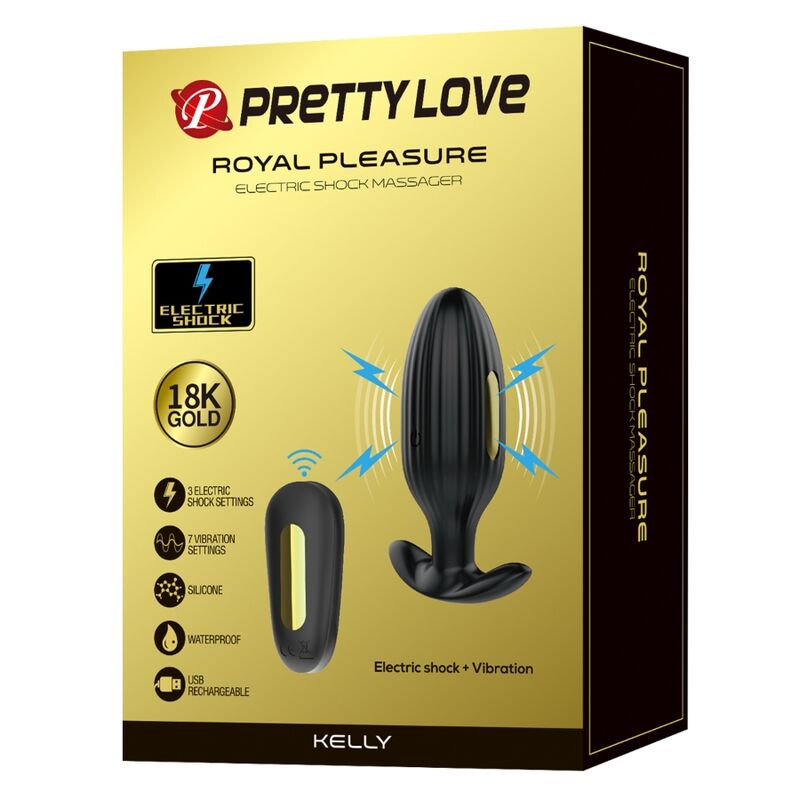 Plug anal vibrant et e-stim rechargeable — Pretty Love Bottom