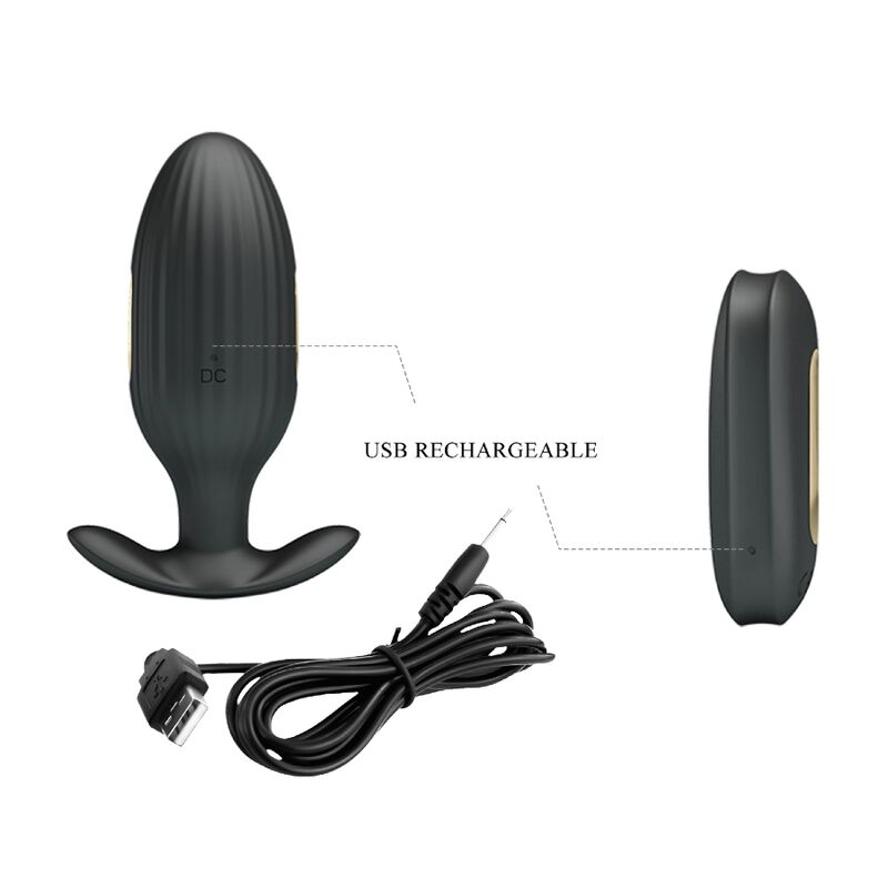 Plug anal vibrant et e-stim rechargeable — Pretty Love Bottom