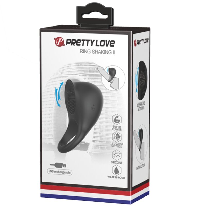 Anneau pénien vibrant avec langue — PRETTY LOVE MALE