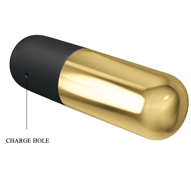 Bullet vibrant rechargeable doré — PRETTY LOVE BOTTOM