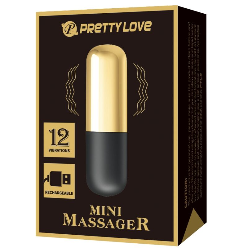 Bullet vibrant rechargeable doré — PRETTY LOVE BOTTOM