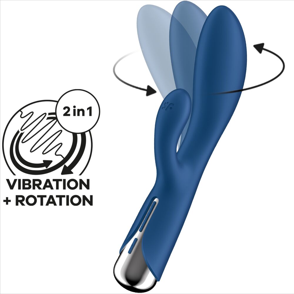 Lapin vibrant rotatif à double stimulation — SATISFYER VIBRATOR